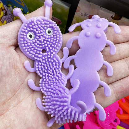 TPR Caterpillar Stretchy Bracelet Sensory Fidget Toy 20.5cm 5