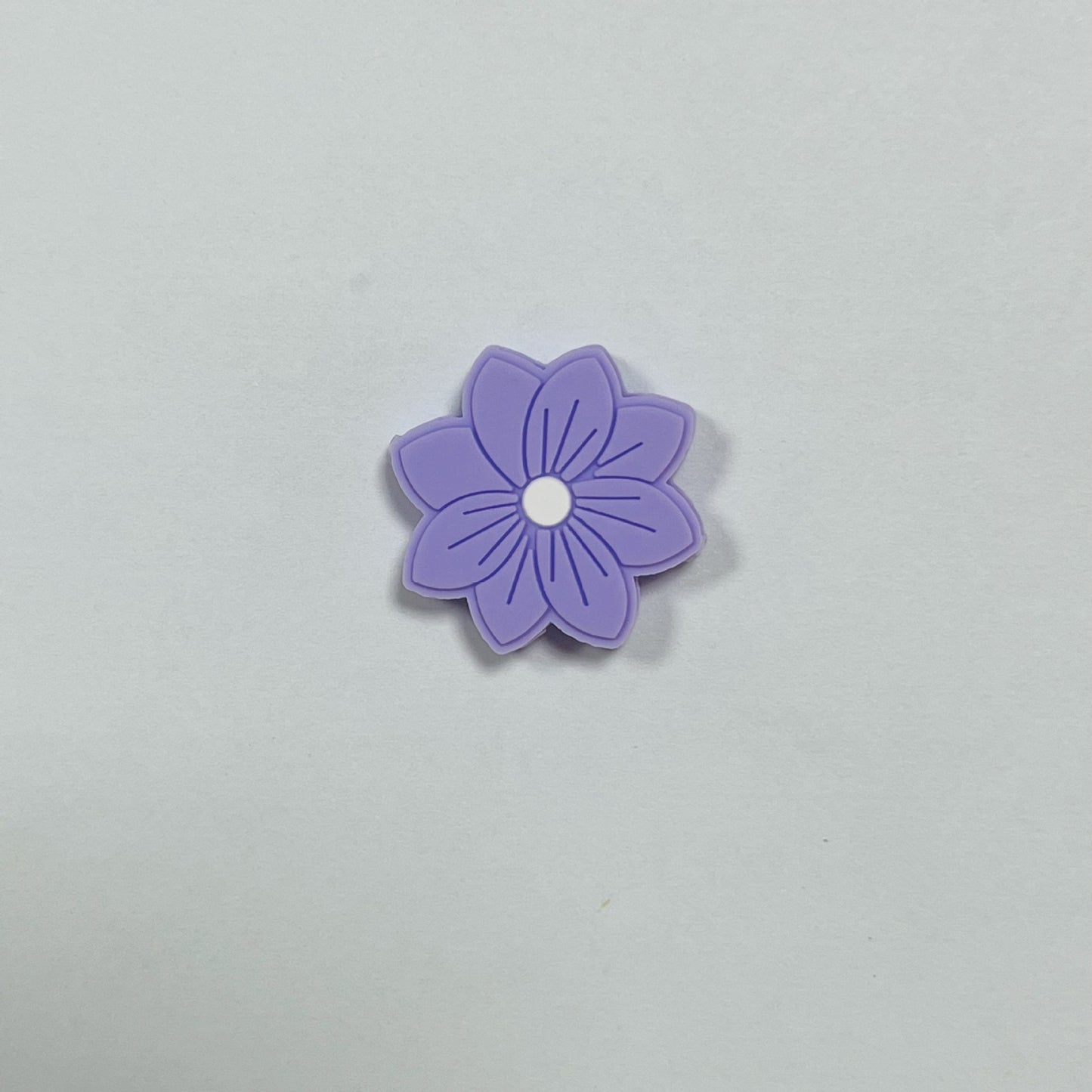 20Pcs Silicone Focal Beads Flower Macaron Color Simple Edition 10