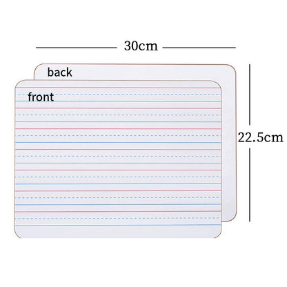 Melamine Double Sided Dry Erase Lapboard Educational Toy 30cm