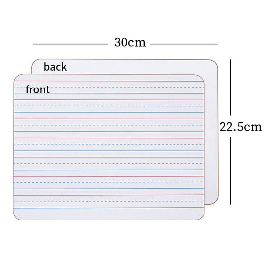 Melamine Double Sided Dry Erase Lapboard Educational Toy 30cm