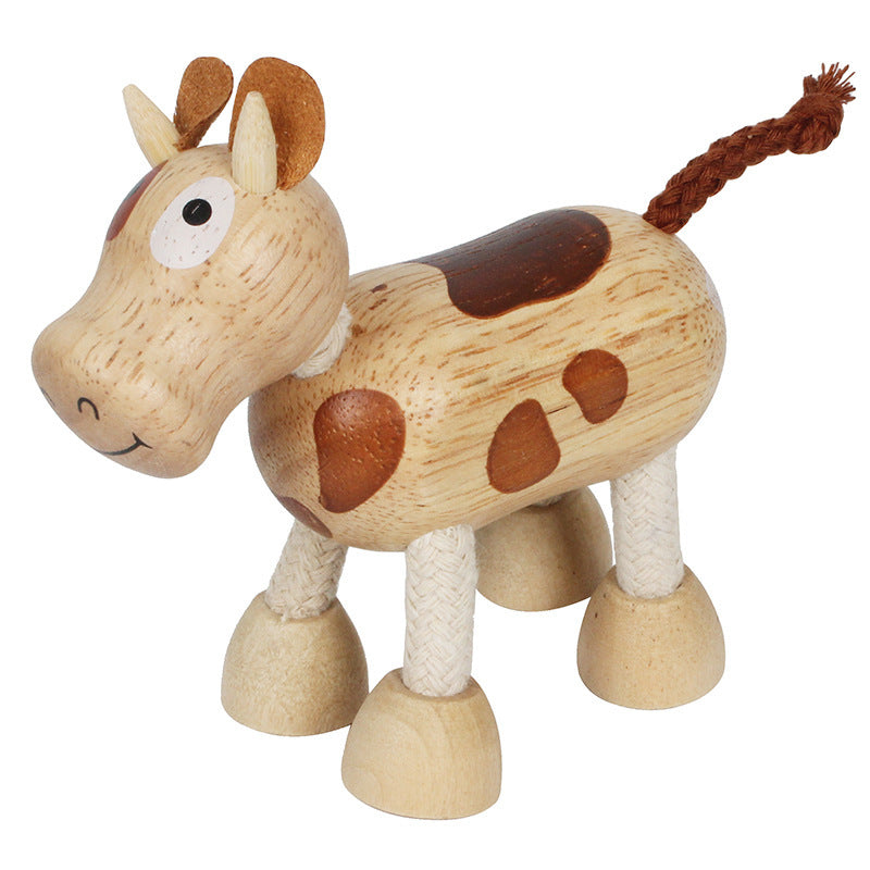 Wooden Animal Simulation Toys Dolls Educational Toy for Kids 9