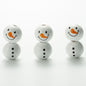 20mm Christmas Snowman Wooden Beads Schima Wood Holiday Craft