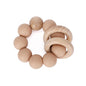Wooden Beech Teething Ring Baby Teether Toy for 6 Months and Up 6