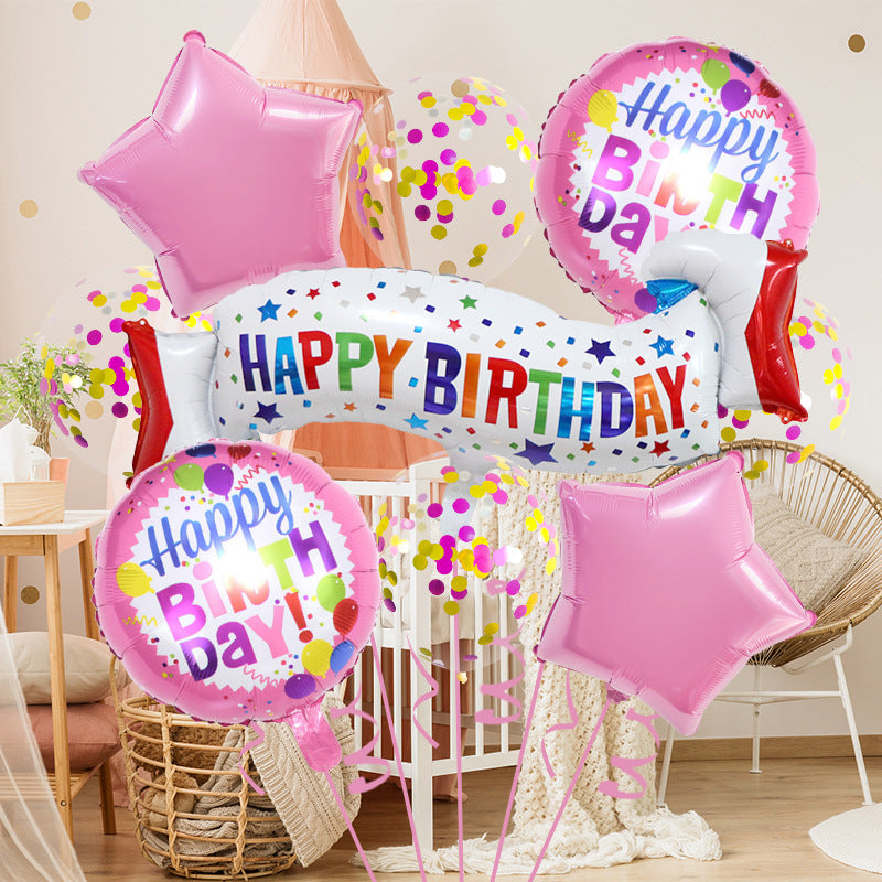 Happy Birthday Foil Balloon Set Kids Party Decoration 3