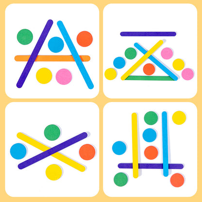 Wooden Puzzle Color Pairing Montessori Toys Educational Toy 3