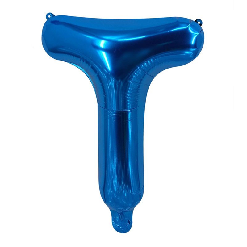 Blue Letter Foil Balloons Party Decoration 16 Inch 50pcs 22