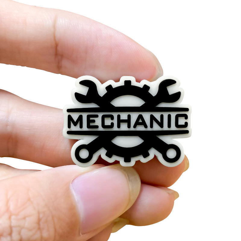 20Pcs Silicone Focal Beads Technician Maintenance With Mechanic Tools Design 5