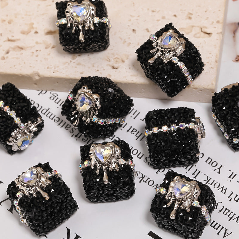 5pcs 21mm Crocore Square Acrylic Beads DIY Bracelet Making 6