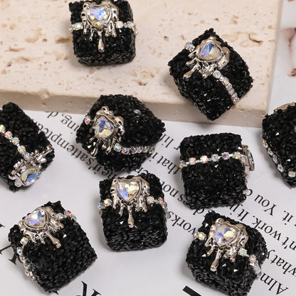 5pcs 21mm Crocore Square Acrylic Beads DIY Bracelet Making 6