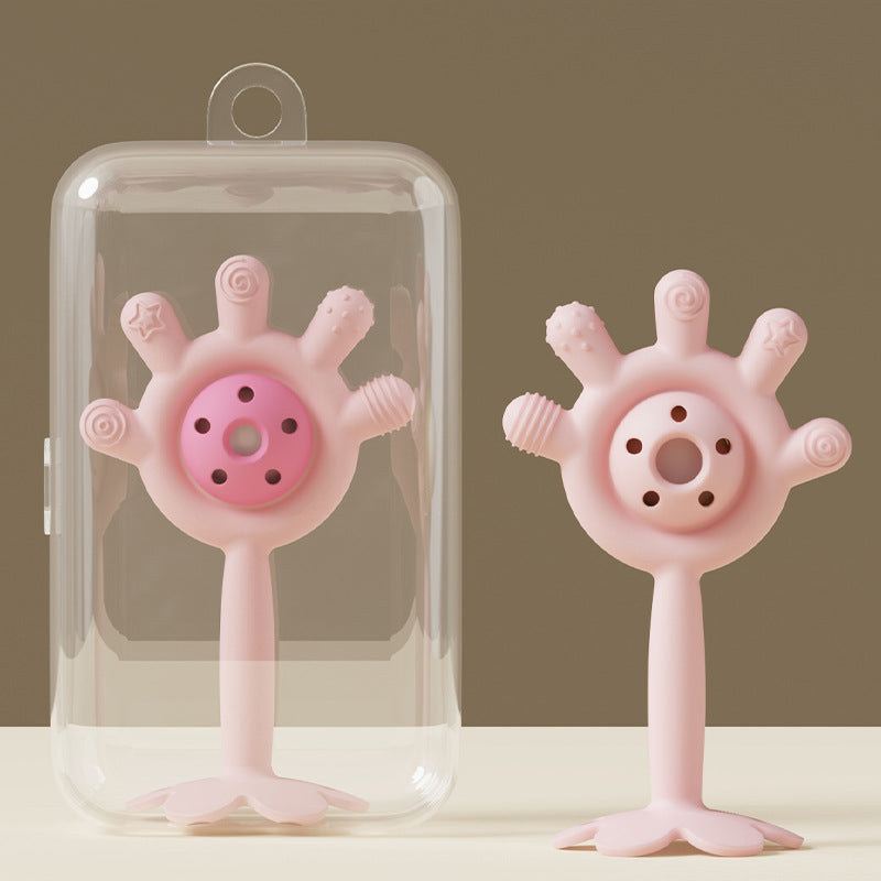 Silicone Baby Teething Toy Palm Ringing Teether for Infant 10