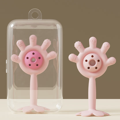Silicone Baby Teething Toy Palm Ringing Teether for Infant 10