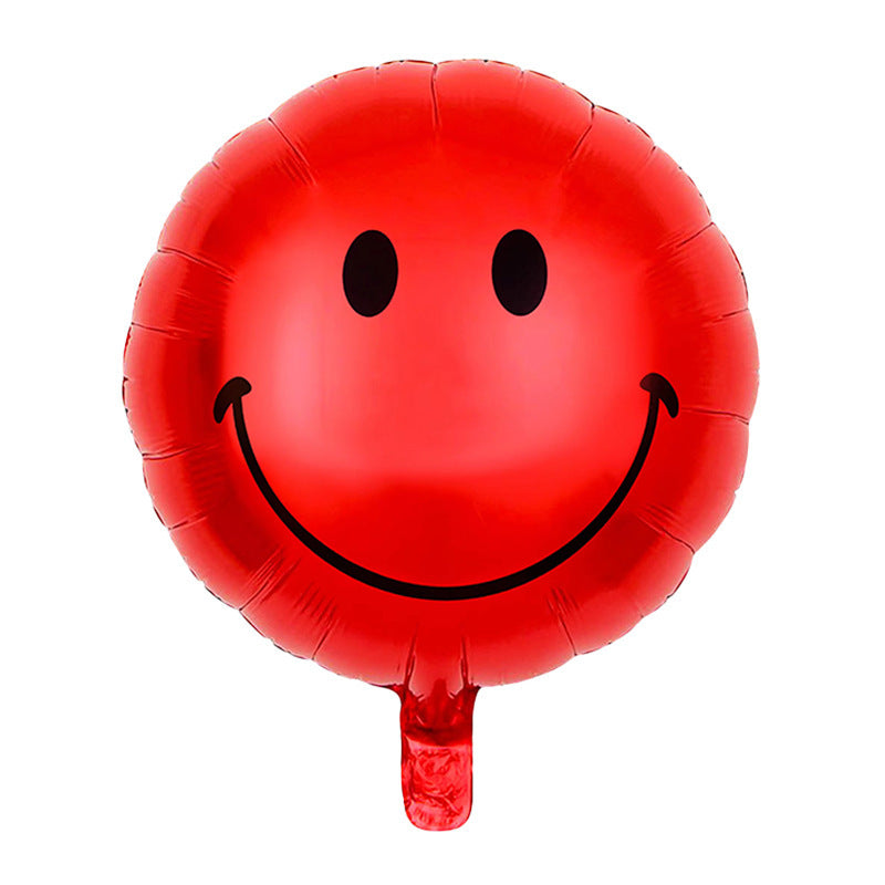 Smiling Face Foil Balloons 18 Inch Birthday Party Decoration 50pcs 2