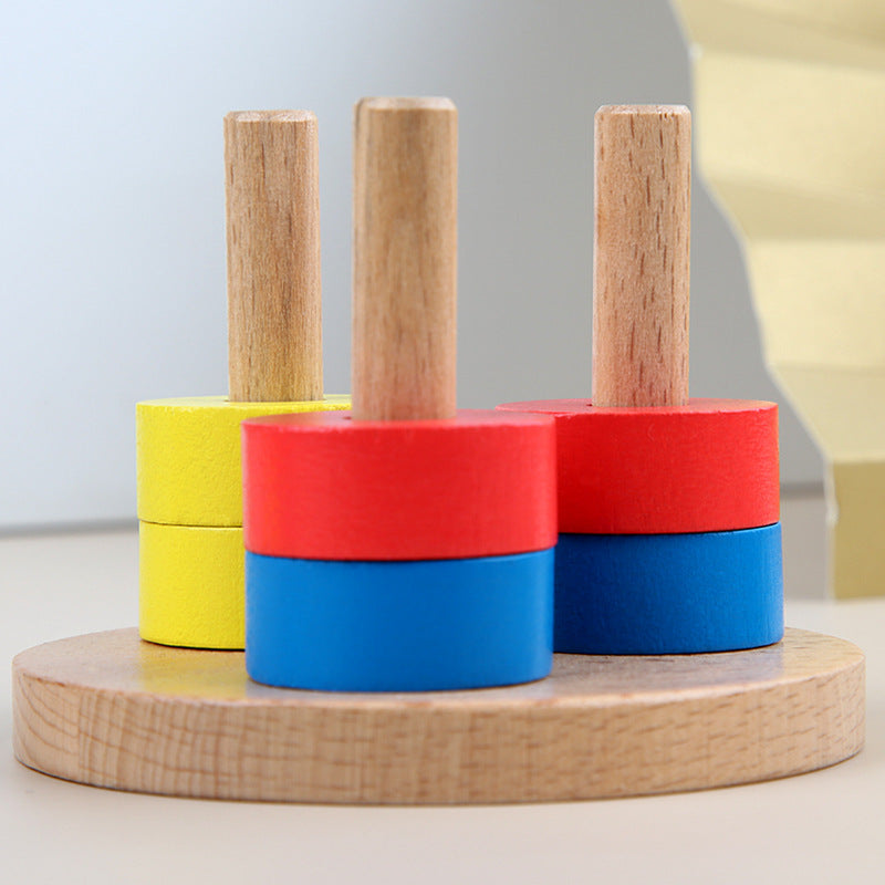 Wooden Montessori Toys Color Sorting Thinking Game for Kids 4