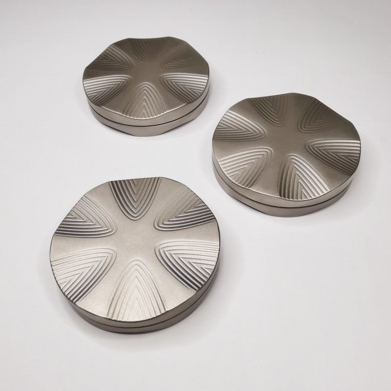 Stainless Steel EDC Haptic Coin Metal Slider Fidget Toy 55mm 5