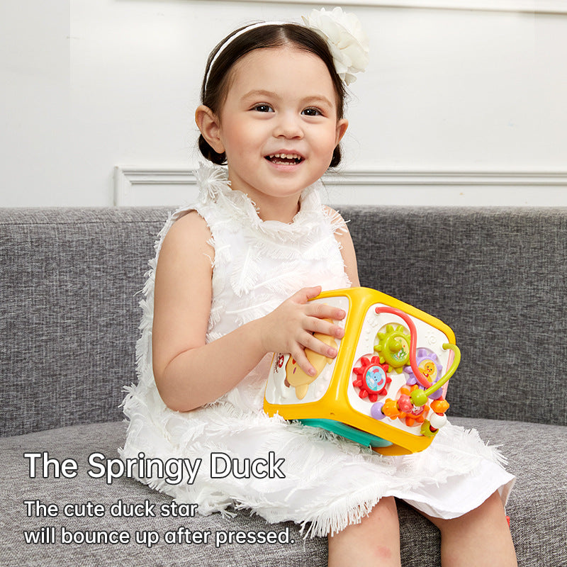 Plastic Six-Sided Drum Kids Musical Instrument Early Education Toy 4