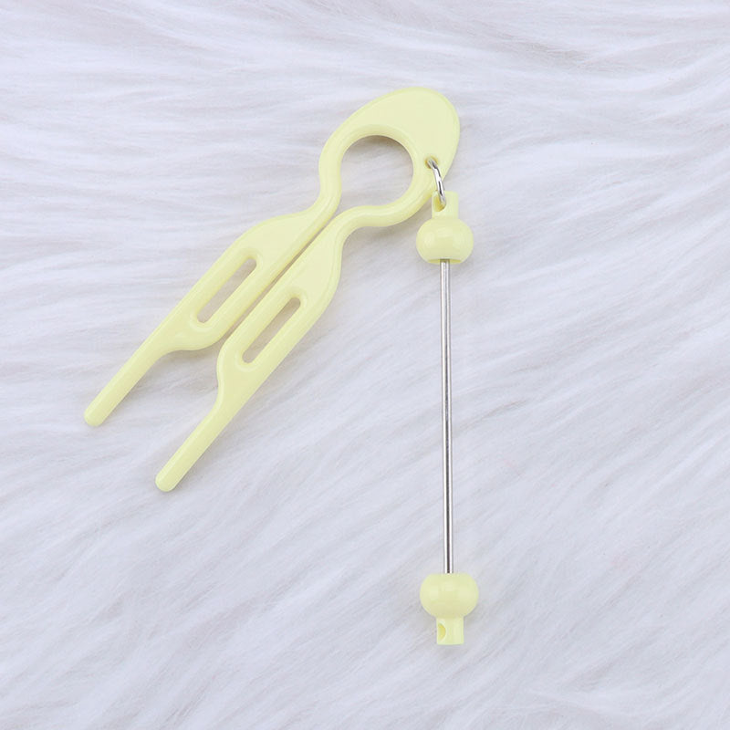 Beadable U Shaped Updo Resin Comb DIY Hair Accessory Craft Supplies 19