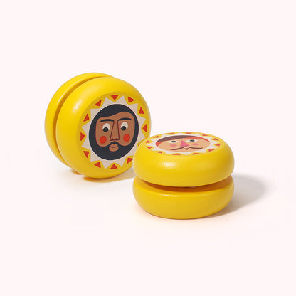 Wooden Fruit Yo-Yo Toy Classic Handmade Fidget Toy 10