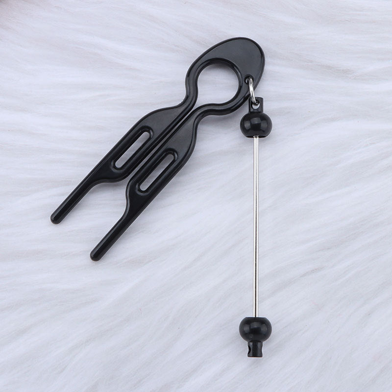 Beadable U Shaped Updo Resin Comb DIY Hair Accessory Craft Supplies 4
