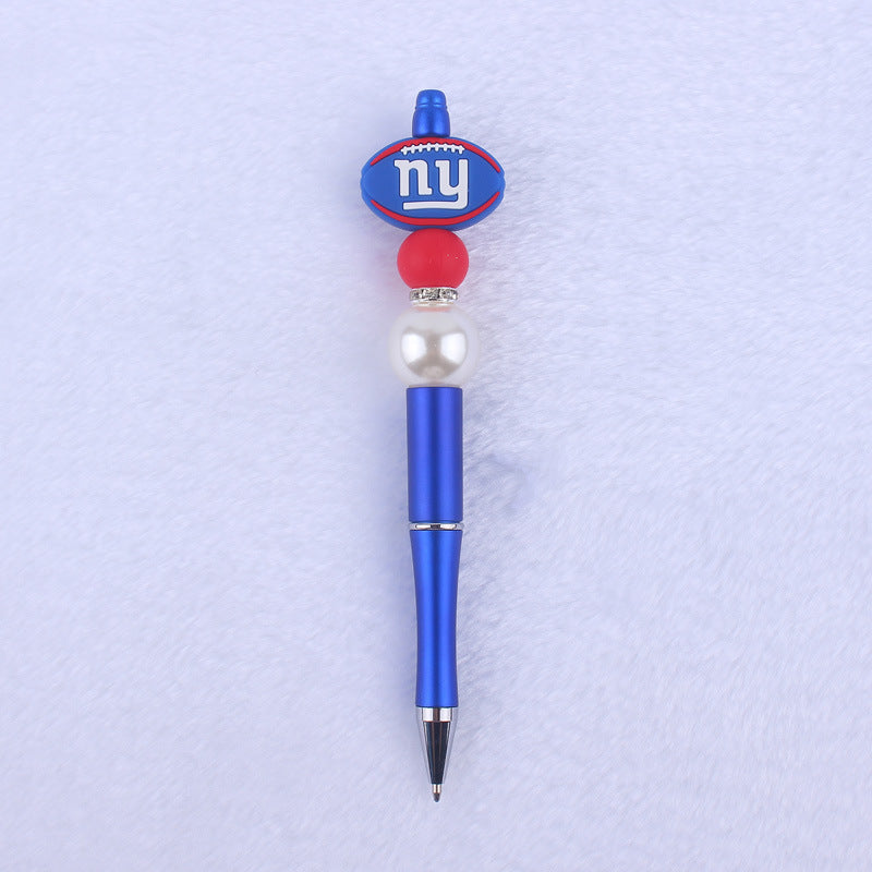 Cartoon Pattern Silicone Beaded Pens Ballpoint Pen DIY Craft Supplies 17