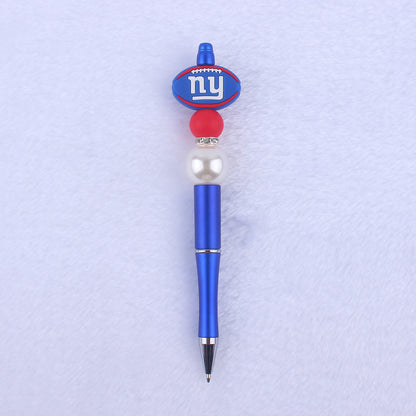 Cartoon Pattern Silicone Beaded Pens Ballpoint Pen DIY Craft Supplies 17