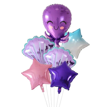 Ocean Animal Theme Foil Balloon Set Birthday Party Decoration 8