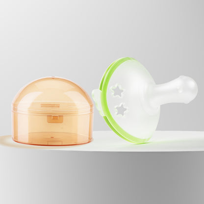 Silicone Teething Toy Ultra Soft Light Pacifier Teether 6