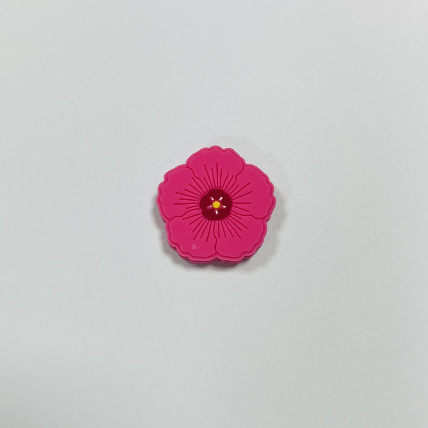 20Pcs Silicone Focal Beads Flower Macaroon Color Design 11
