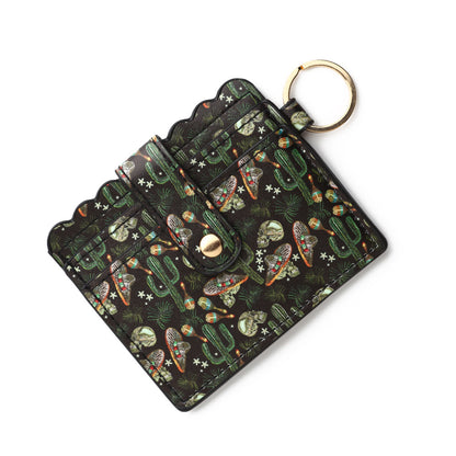 PU Leather Keychain Coin Purse Card Holder Compact Design 39
