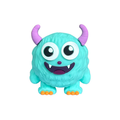 20Pcs Silicone 3D Focal Beads Cute Monsters Front Facing 8