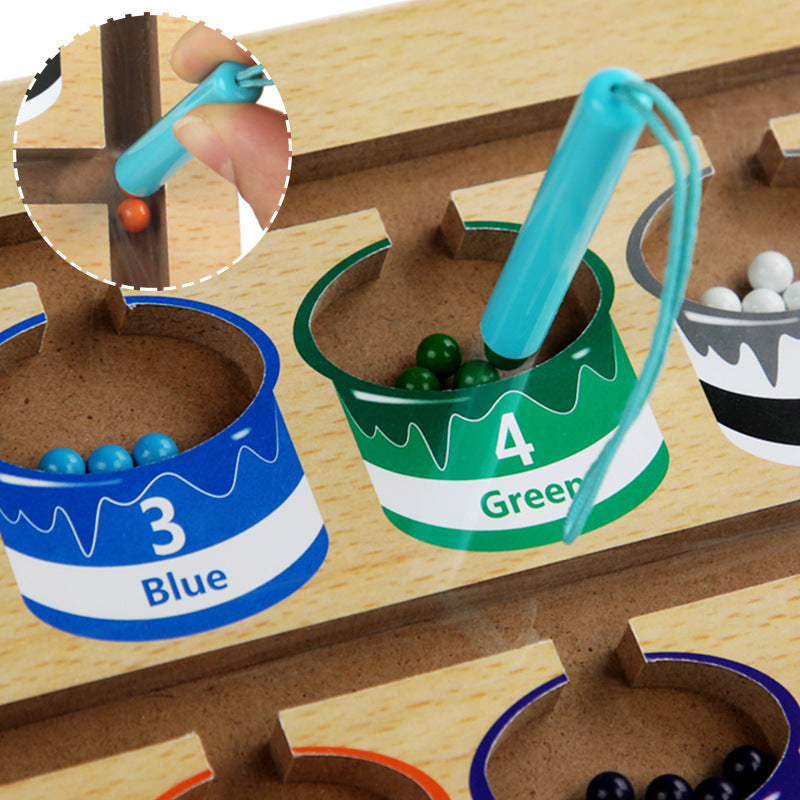 Wooden Montessori Toys Color Classified Sorting Educational Toy 2