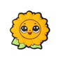 Silicone Focal Beads Highland Cow Sunflower Holding Daisy Detail 7