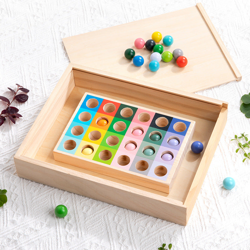 Wooden Color Sorting Montessori Toys for Toddlers 2
