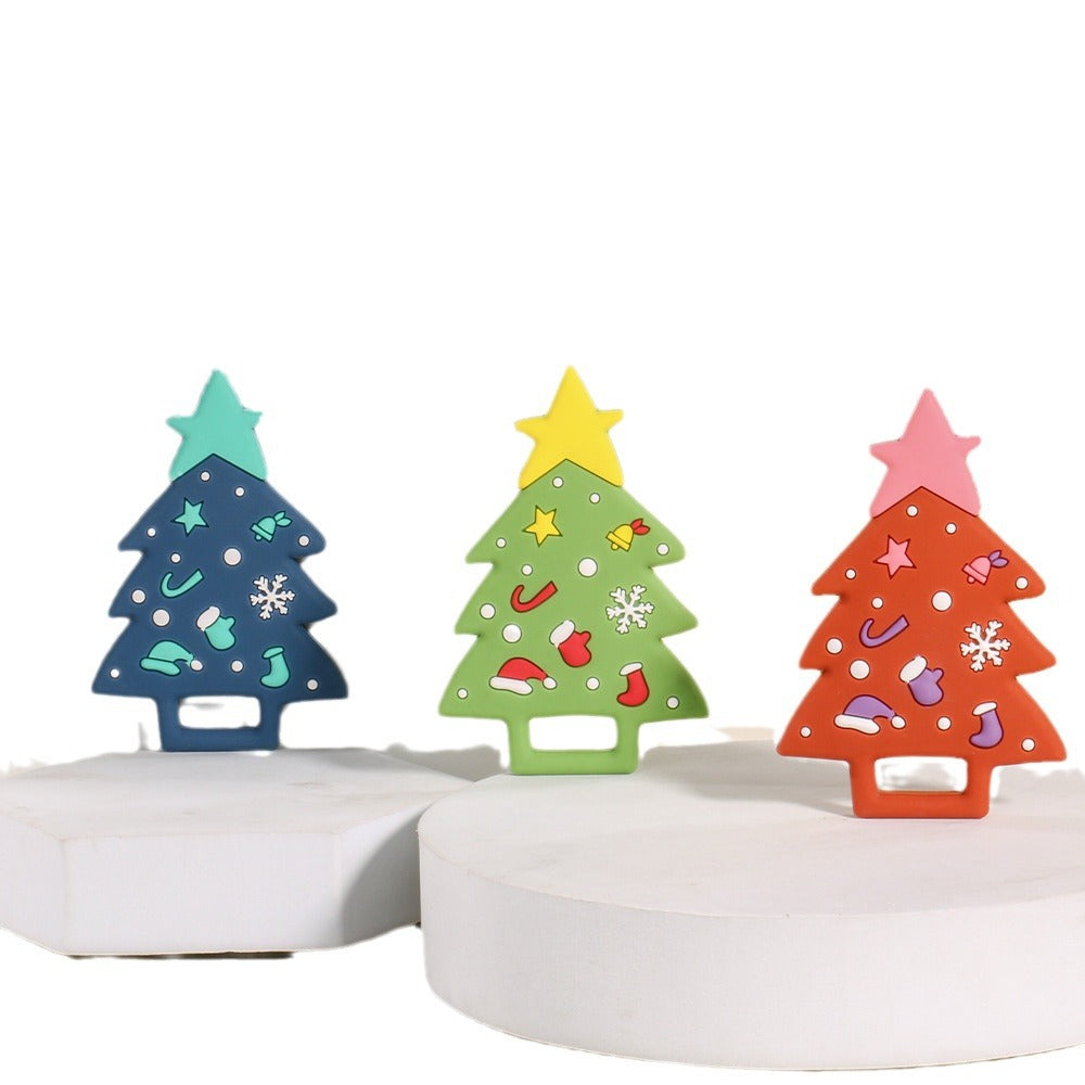 Christmas Tree Silicone Teething Toy Baby Teether Set 10pcs 4