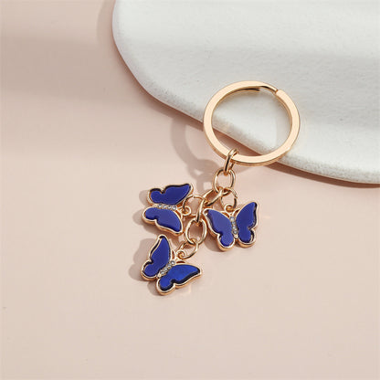 Butterfly Alloy Keychain Titanium Steel Charm Accessory 9
