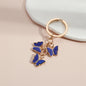 Butterfly Alloy Keychain Titanium Steel Charm Accessory 9