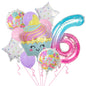Cupcake and Number 3 Foil Balloons Birthday Party Decoration Set 10