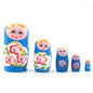 Wooden Russian Nesting Dolls Montessori Toy Set of 5 9