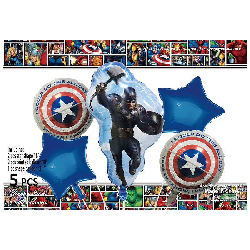 Cartoon Character Foil Balloon Set Kids Party Decoration 2 Sets 21