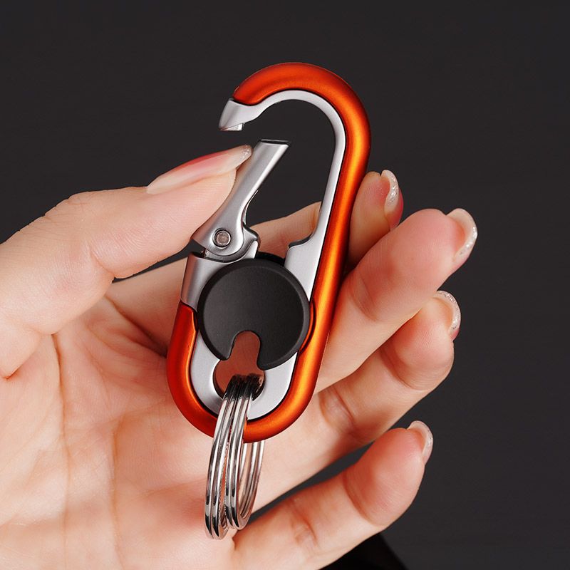 Zinc Alloy Metal Carabiner Keychain Durable Car Key Holder 3