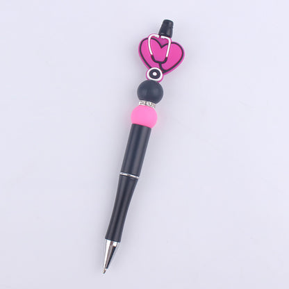 Black Butterfly Silicone Beaded Pens Handmade Novelty Pen Gift 8