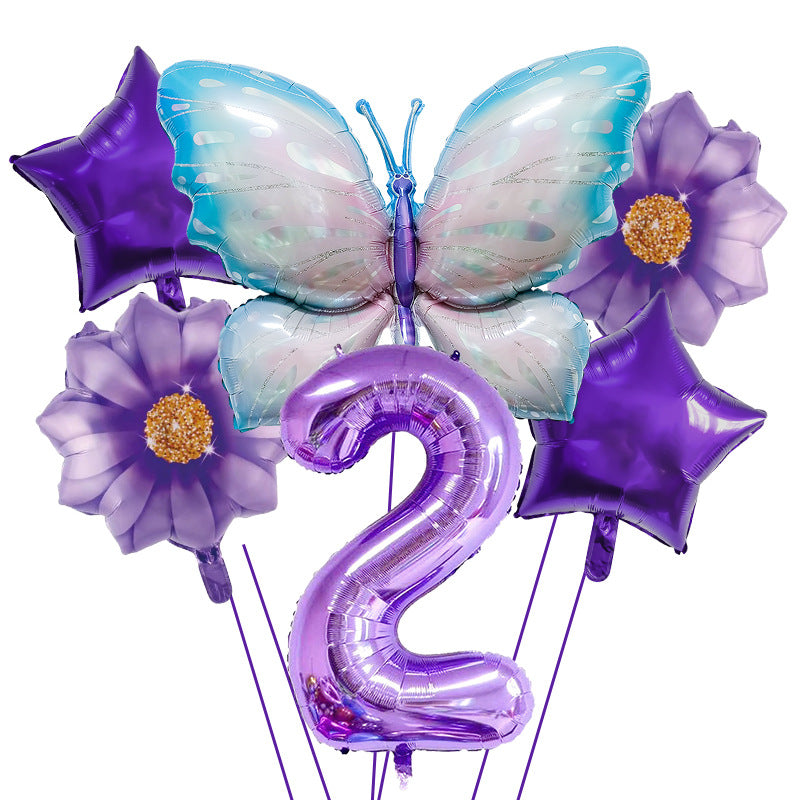 Butterfly Foil Balloon Set Birthday Party Decoration 40 Inch 31
