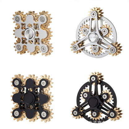 Metal Nine Gear Linkage Finger Gyroscope Fidget Spinner 3