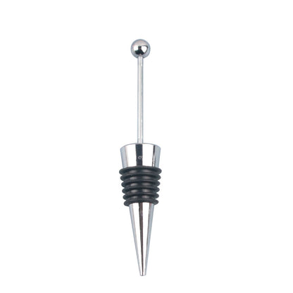 Beadable Wine Stopper Aluminum Alloy DIY Craft Supplies 12cm 8