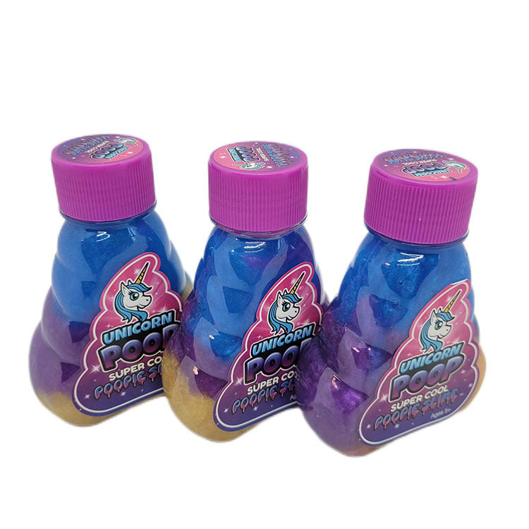 Unicorn Poop Slime Toy Color Mixed Slime Bottle 8x11cm 2