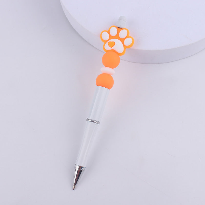 Dog Claw Silicone Beaded Pens Ballpoint Writing Office School Supplies 8