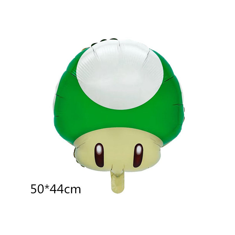 Super Mario Foil Balloons Party Decoration Set 5pcs 28