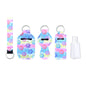 Christmas Printed Neoprene Holder Keychain Set for Bottles and Lipstick 10pcs