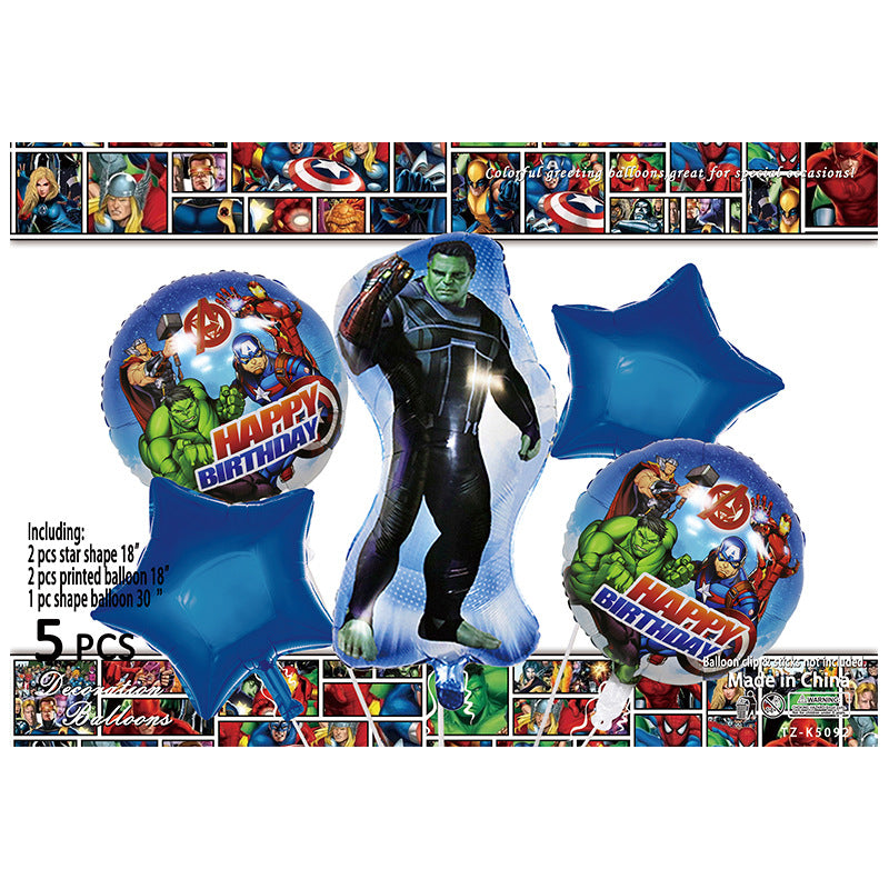 Cartoon Character Foil Balloon Set Kids Party Decoration 2 Sets 25