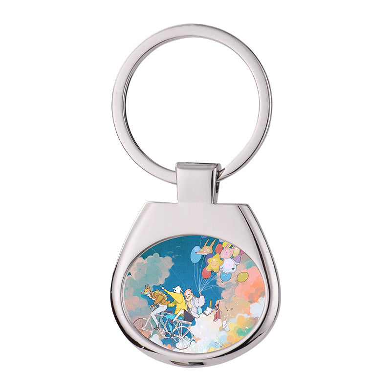 Metal Sublimation Keychain Blank for DIY Photo Customization 5
