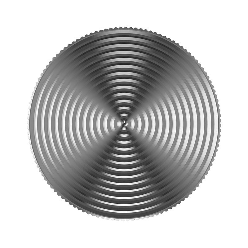 Stainless Steel Fidget Spinner Pendant Necklace with Spiral Ripple Design 5